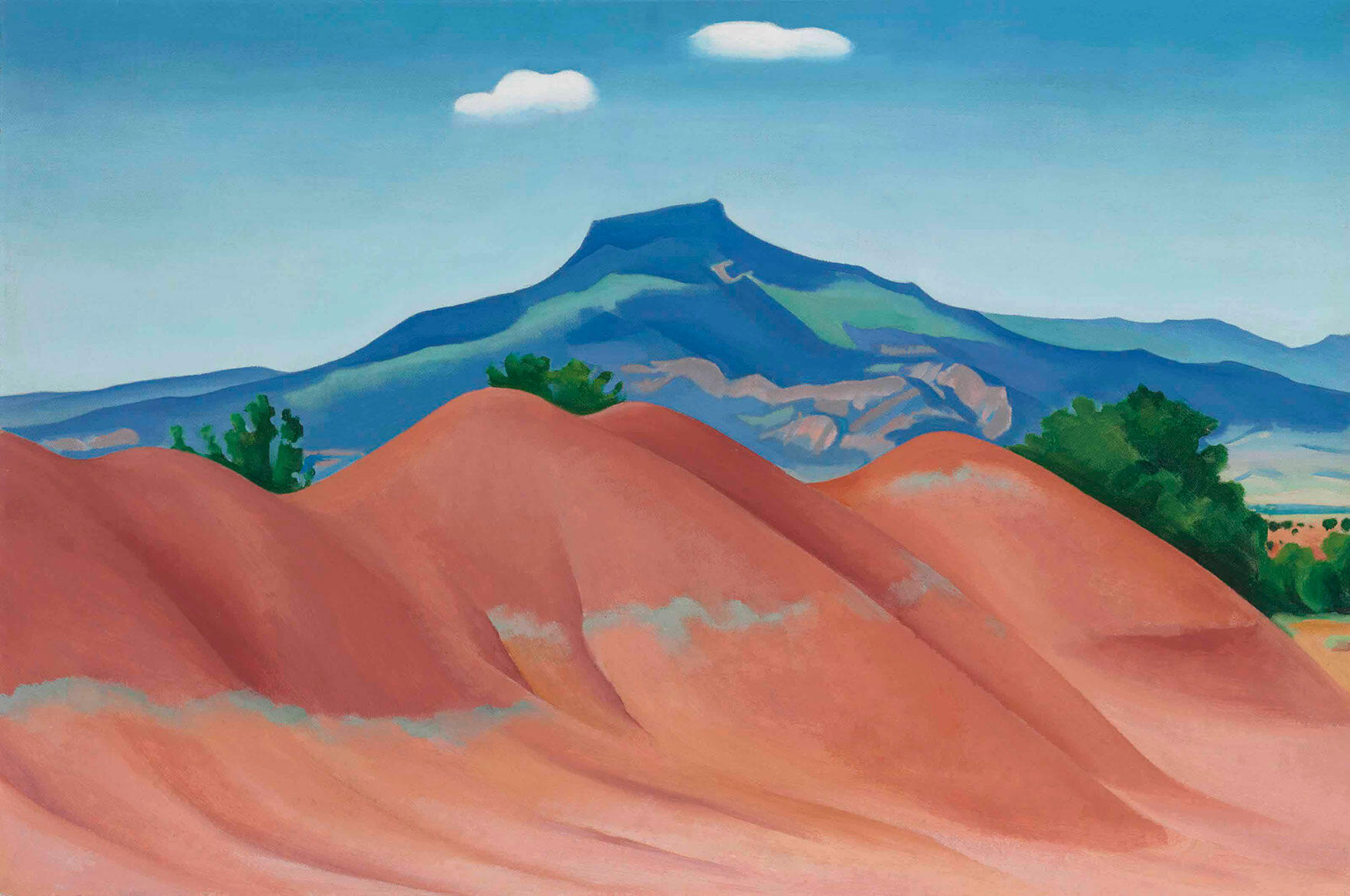 Pedernal with Red Hills (1936) by Georgia O'Keeffe