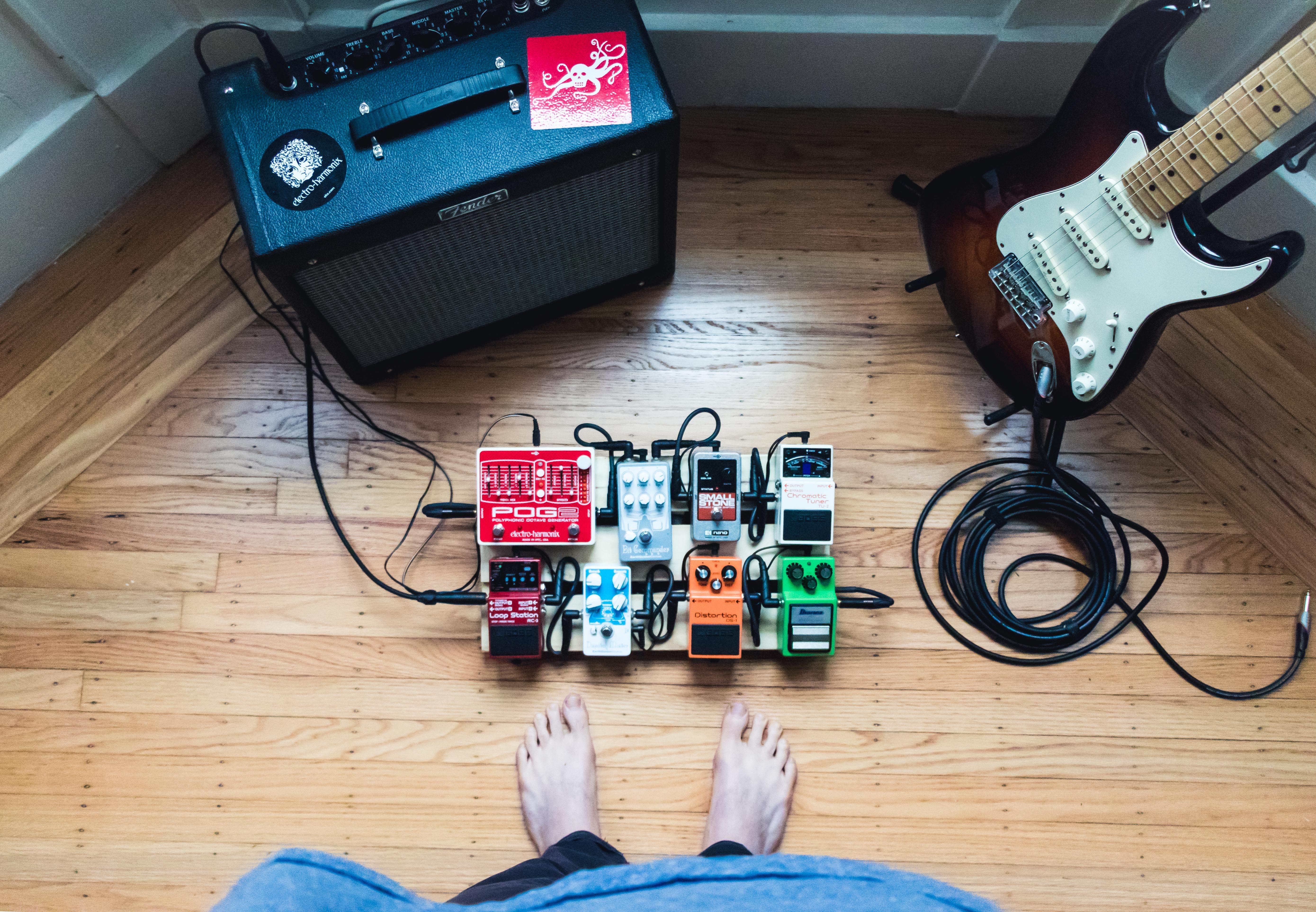 The guitar pedal board opens up a lot off different avenues for sound
