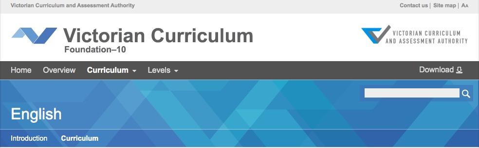 The English curriculum changes from time to time