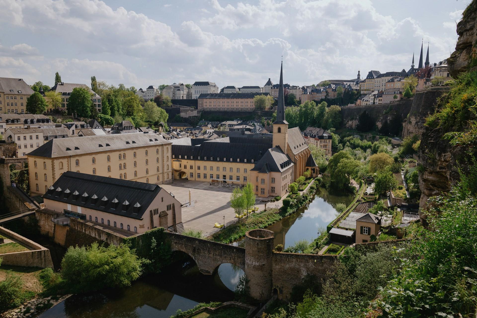 A view of Luxembourg City, Luxembourg.