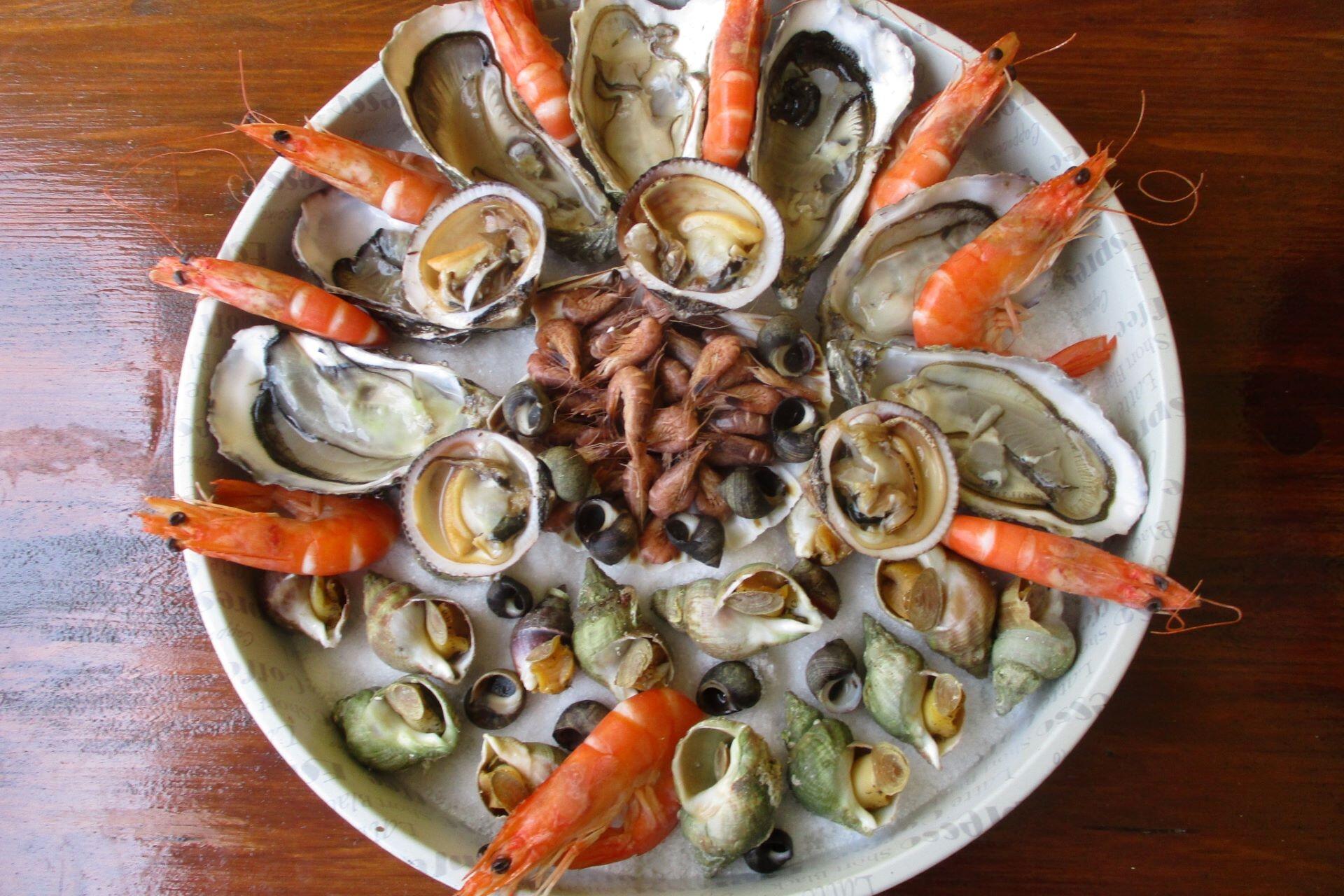 A seafood platter.