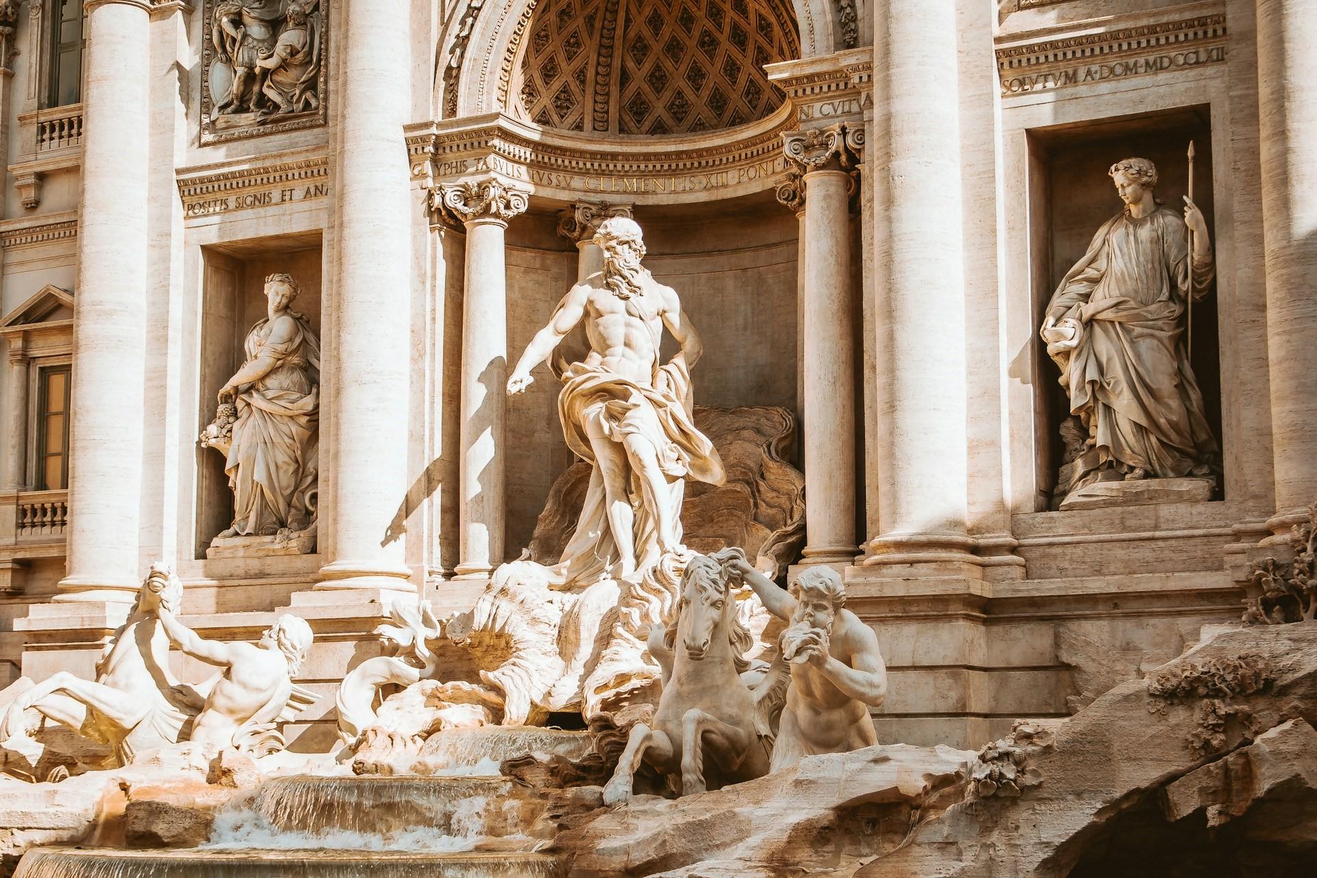 The Trevi Fountain, Rome.