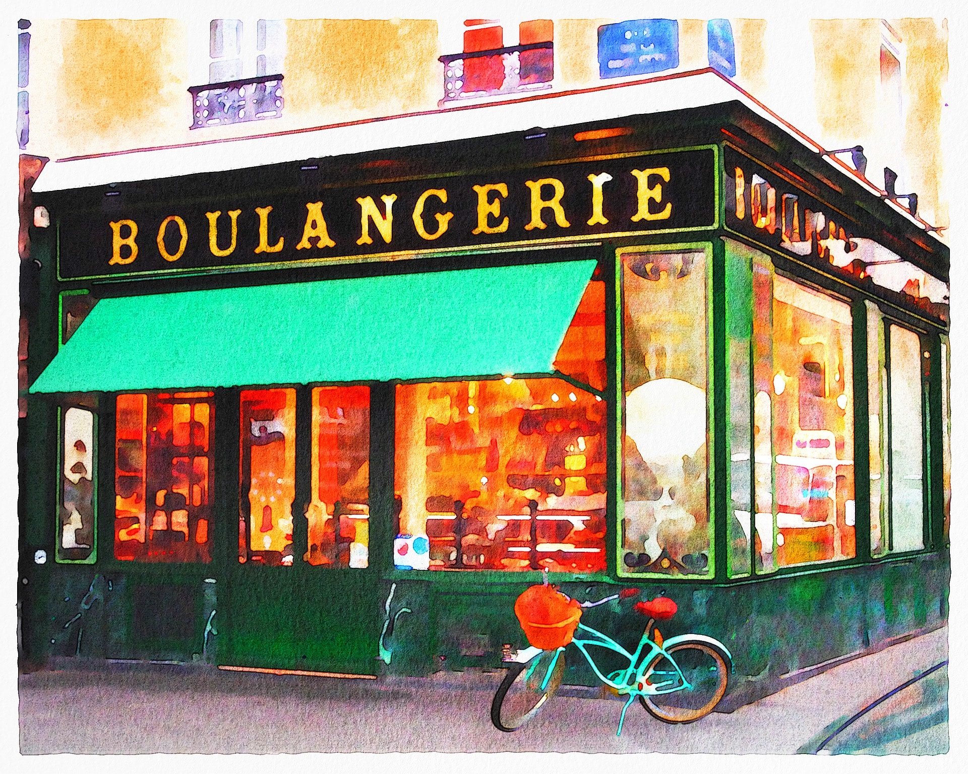 french cafe and language