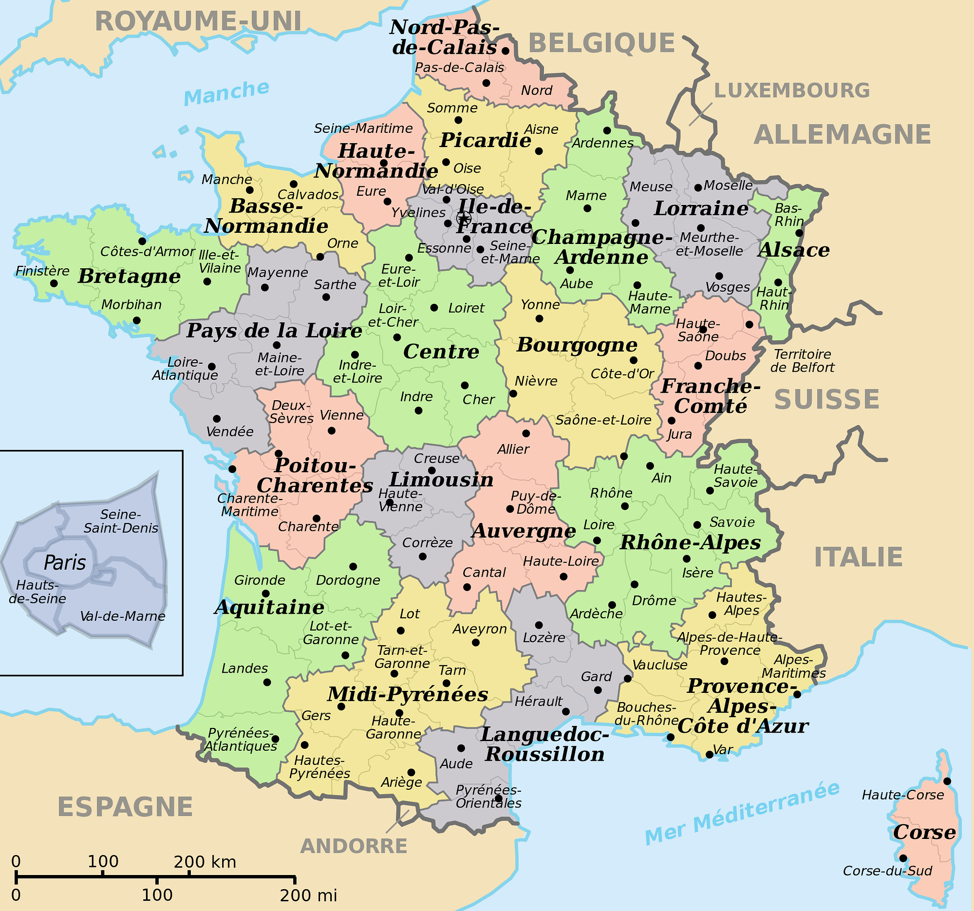 Map of France