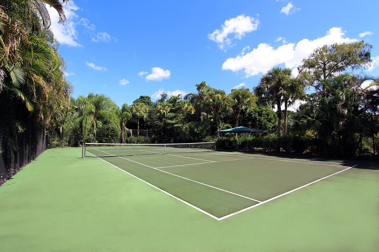 What types of tennis courts are there?