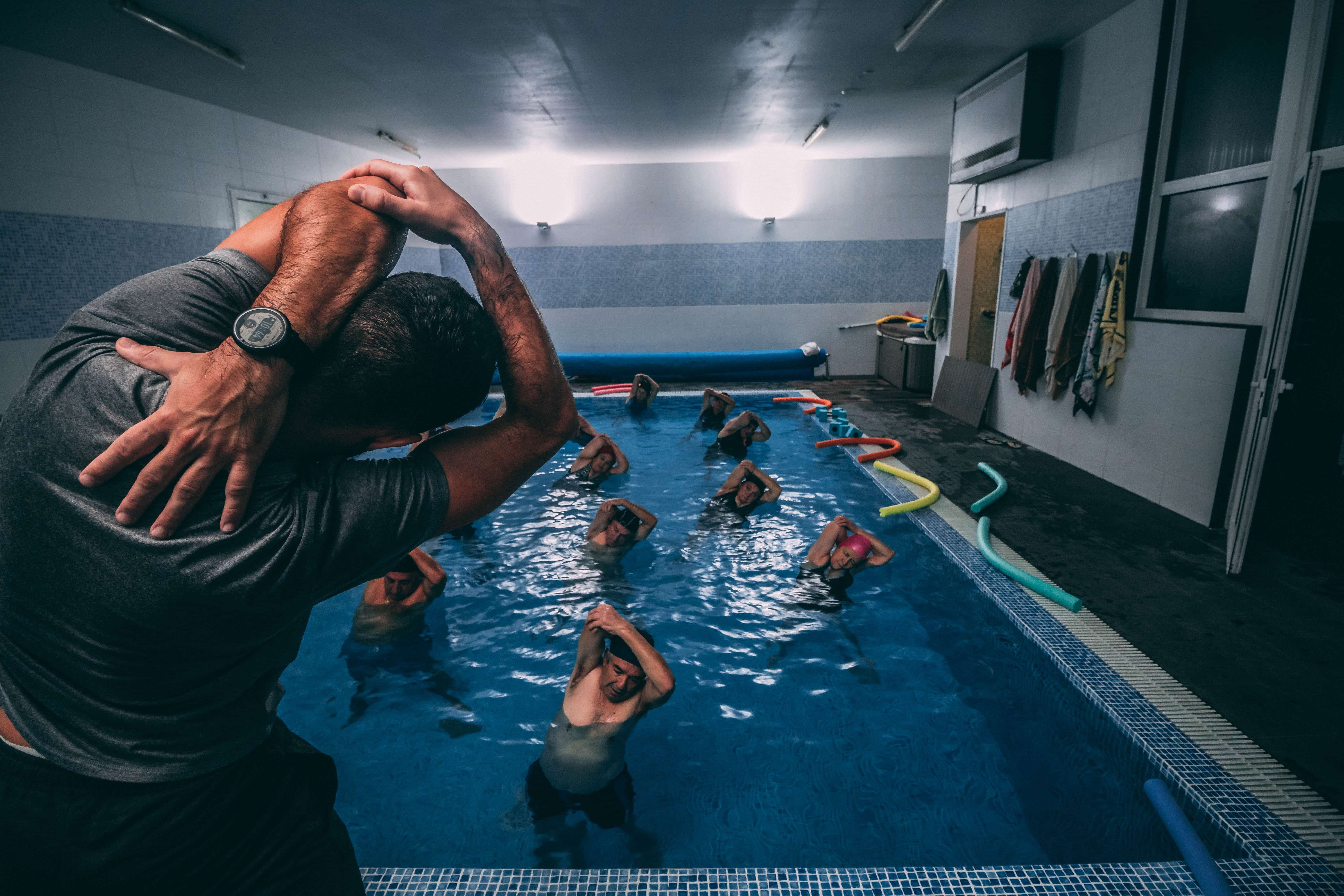 Group swimming lessons are fun and effective