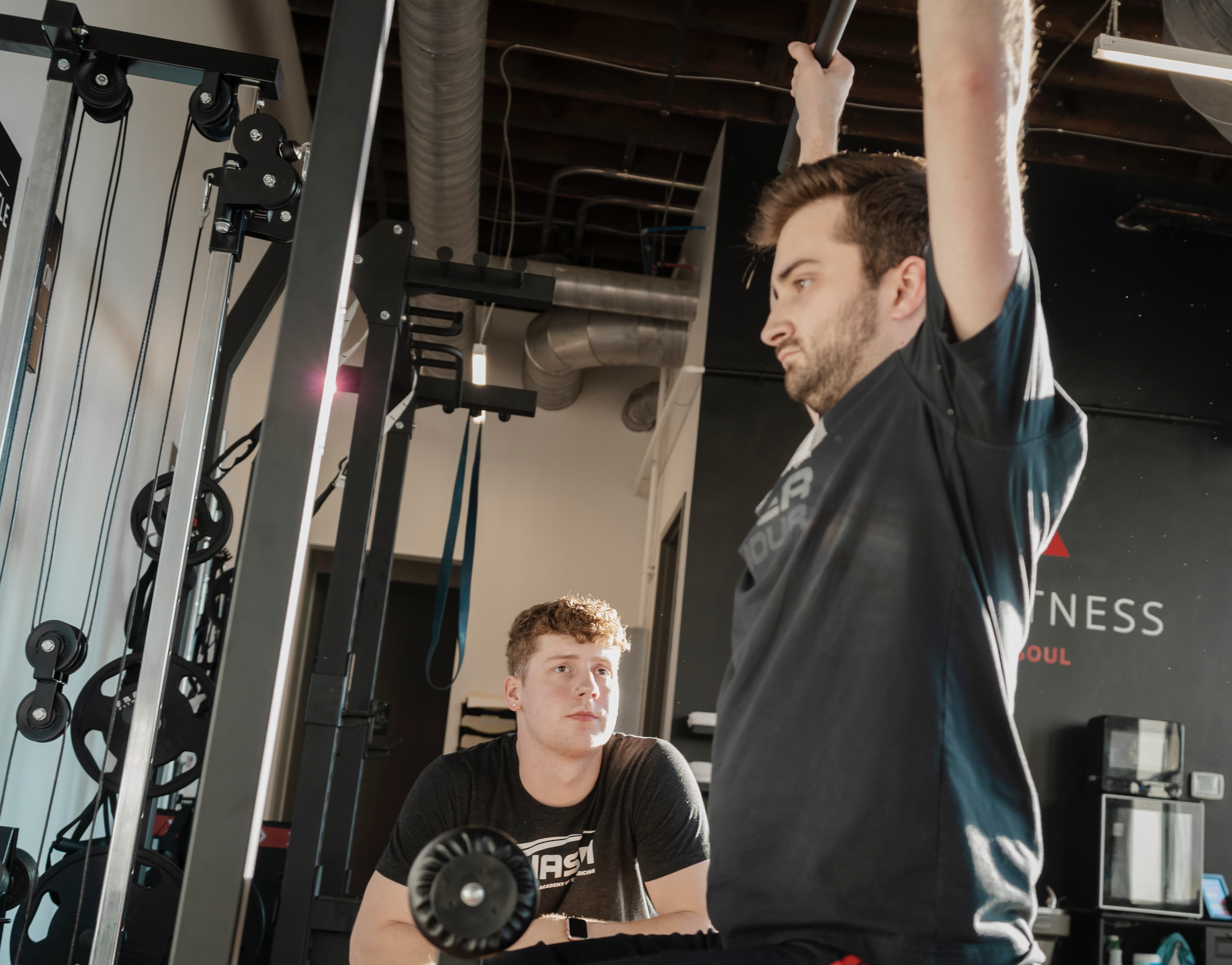 A personal trainer will watch over your technique