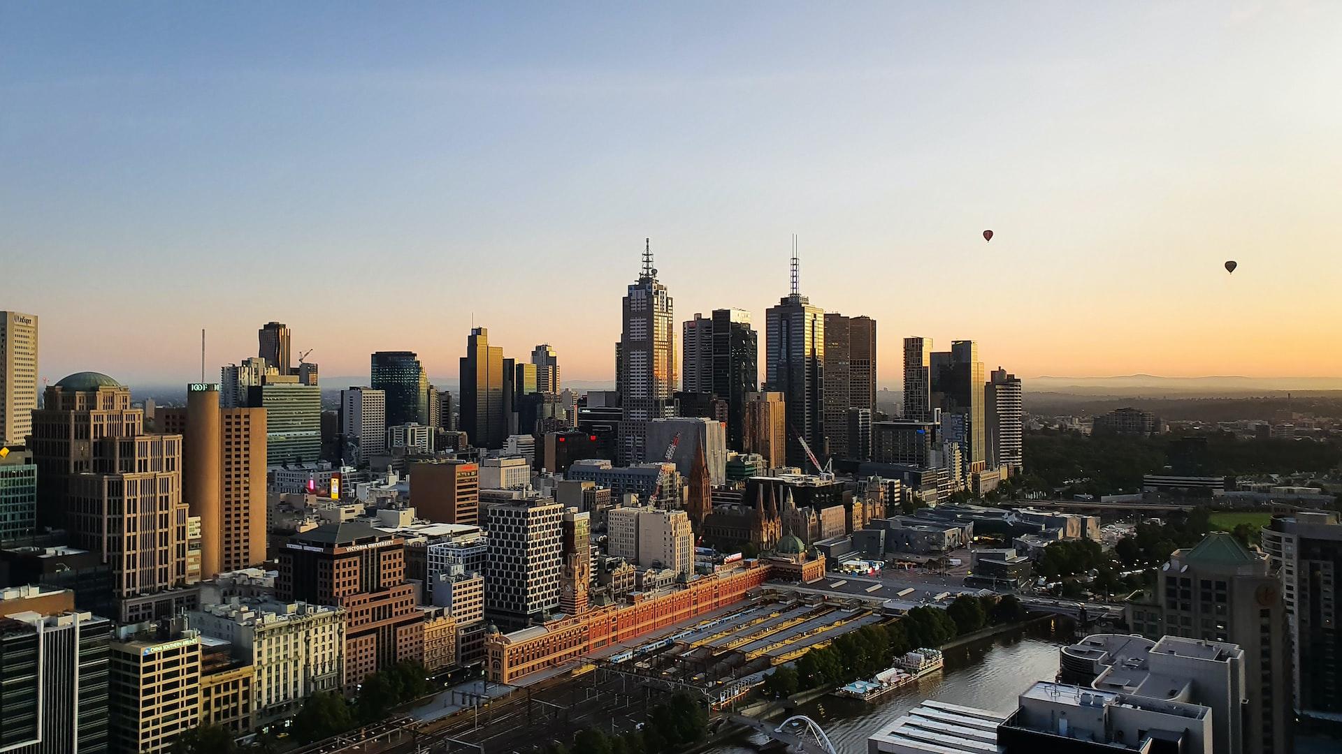View of the Melbourne skyline