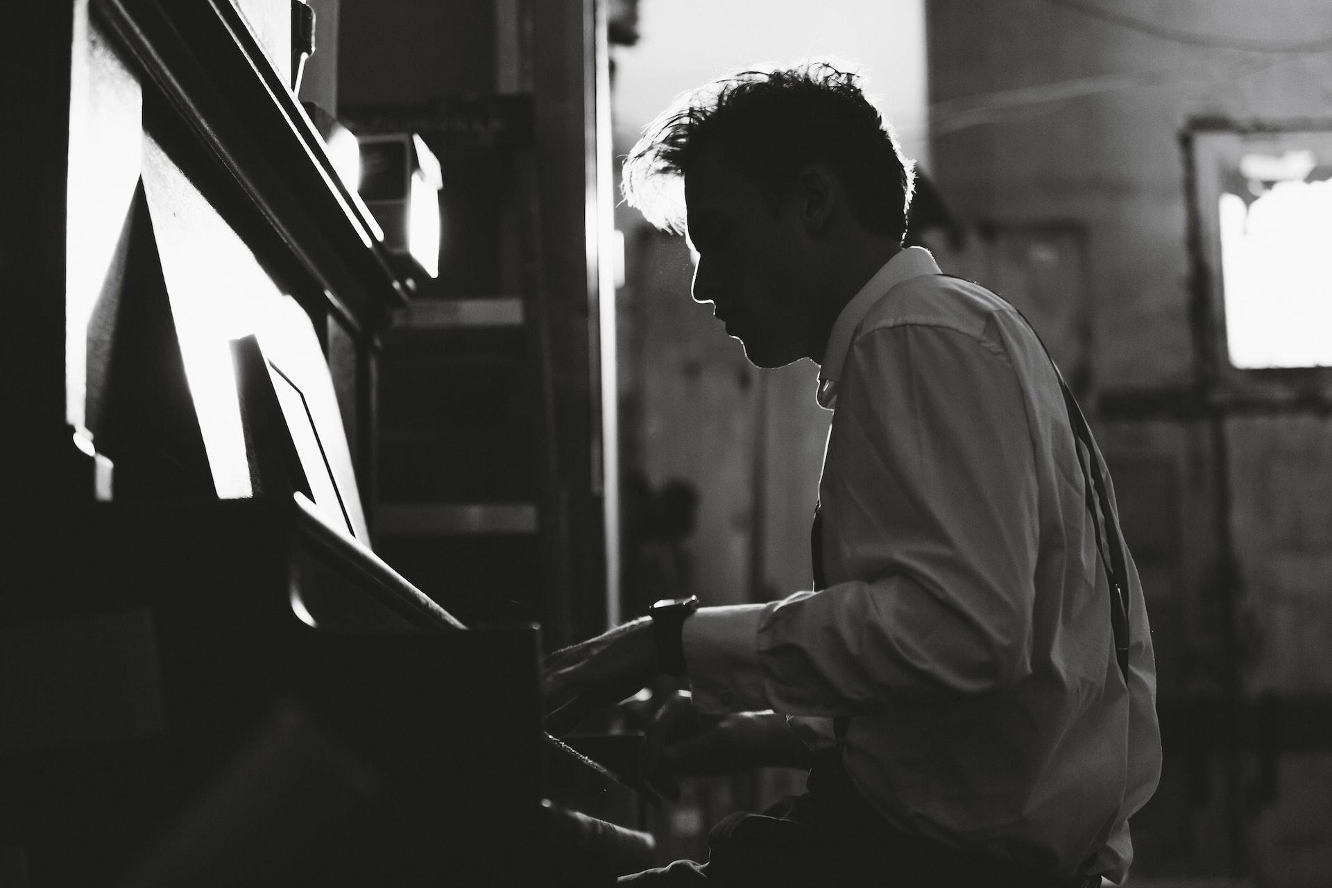 Man playing the piano