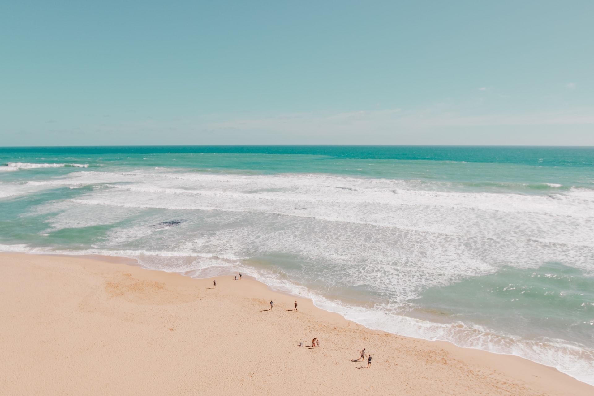 View of the beach at Peterborough, Australia