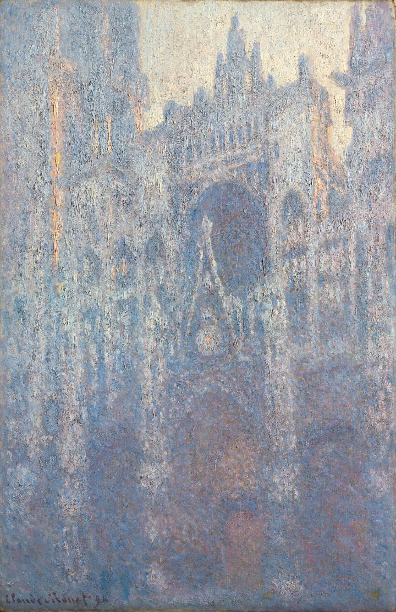 "The Portal of Rouen Cathedral in Morning Light" by Claude Monet