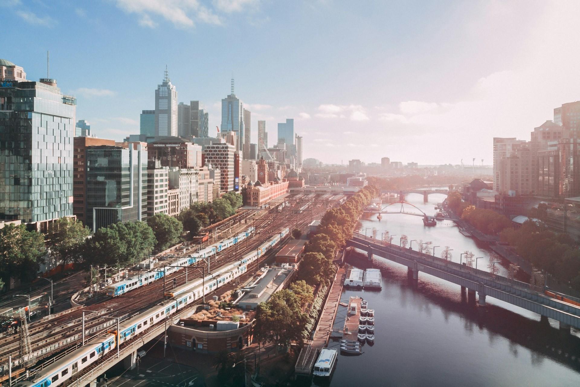A view over Melbourne, VIC, Australia.