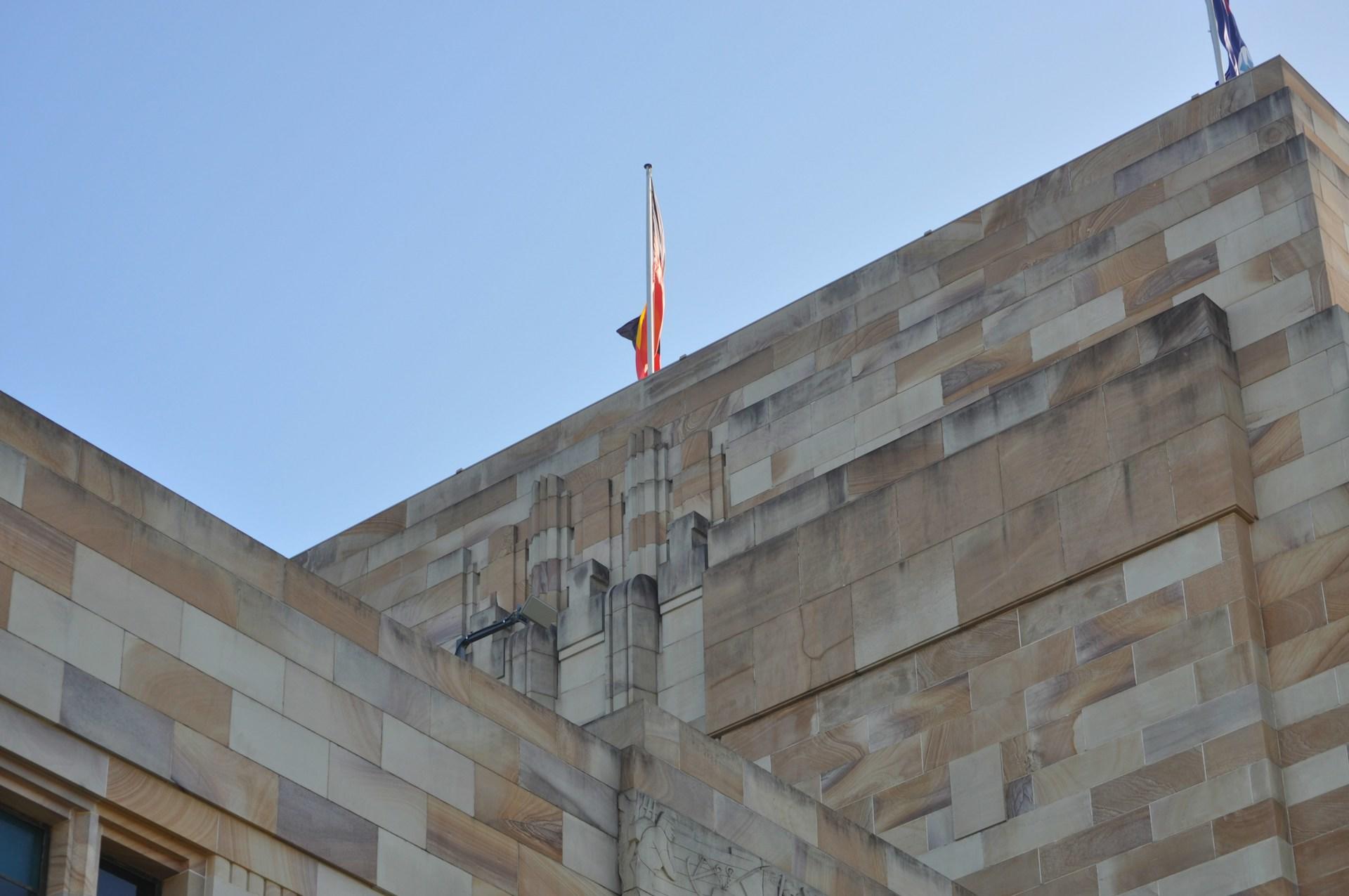 Sandstone buildings at the University of Queensland.