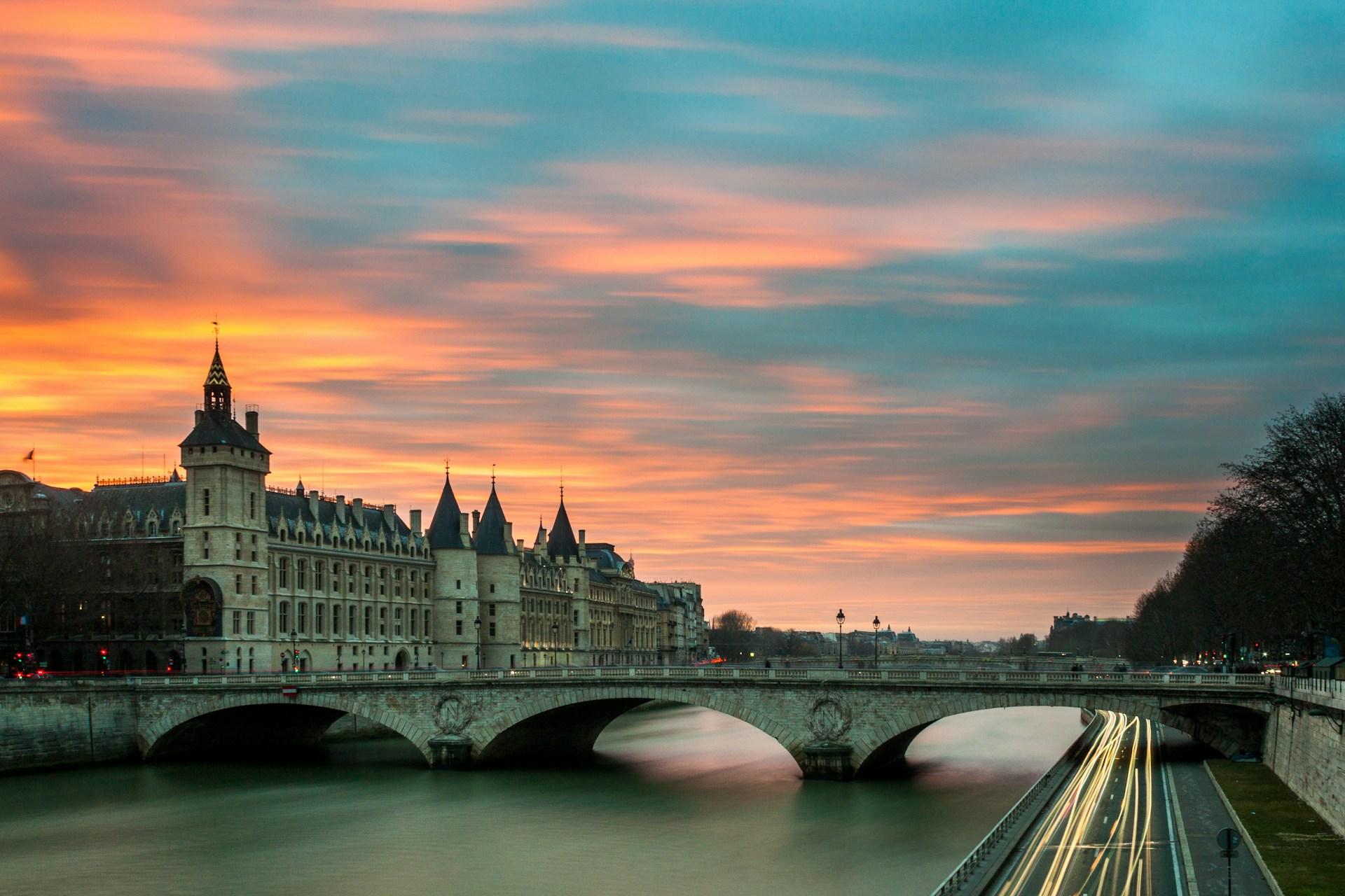 The river Seine in Paris, France.