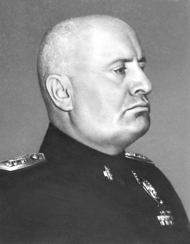 Portrait of Mussolini
