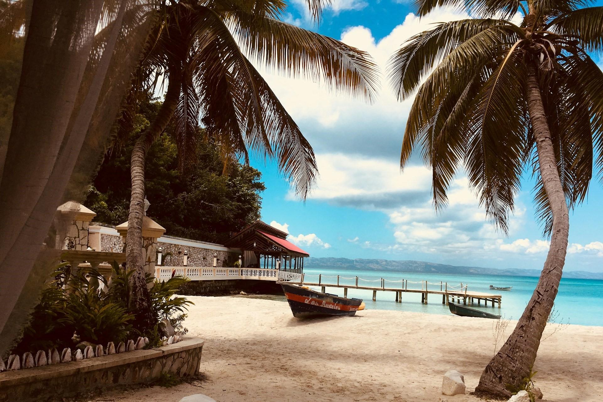 A beach on Ile a Vache, Haiti.