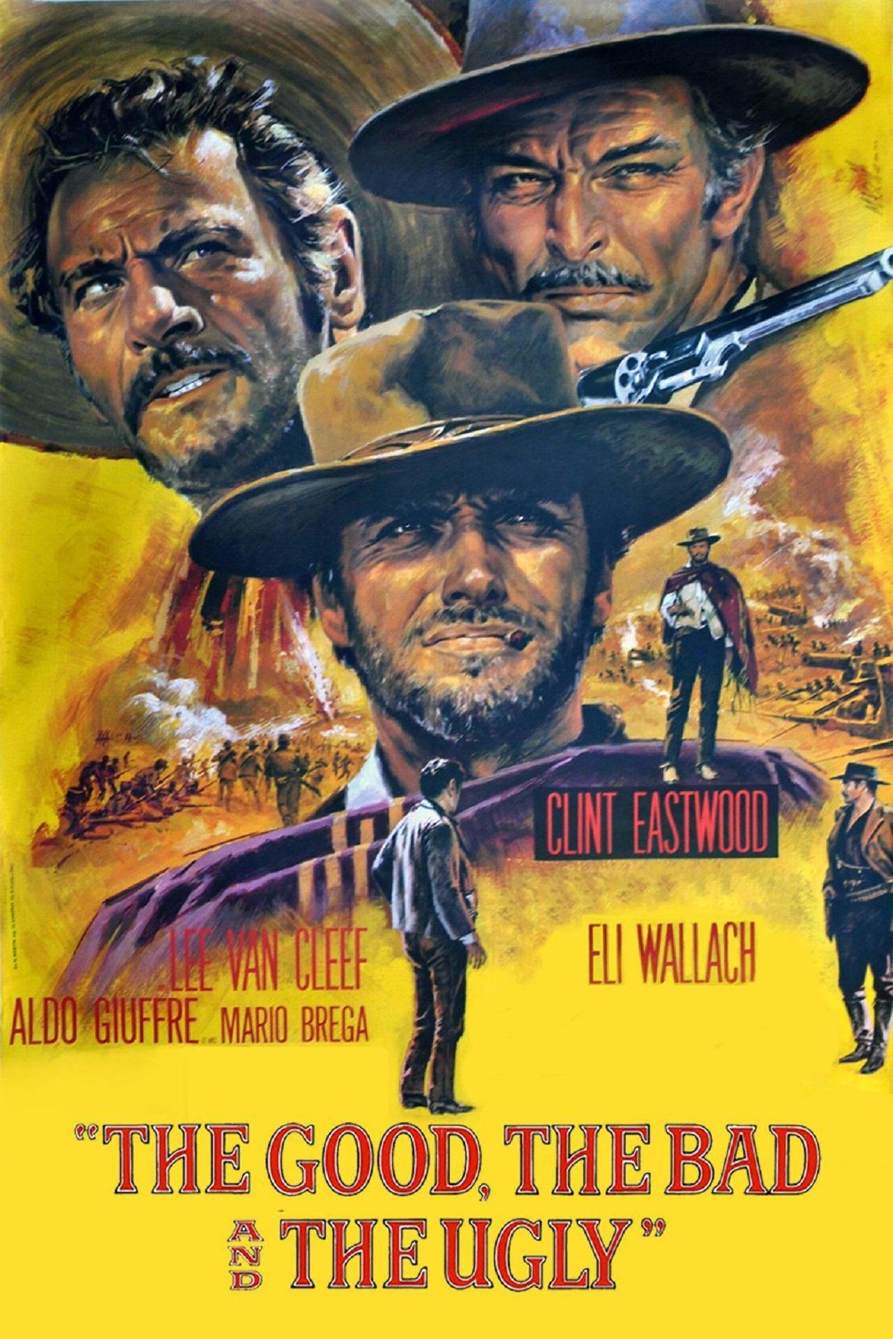 Three grizzled men wearing cowboy hats against a yellow background.  