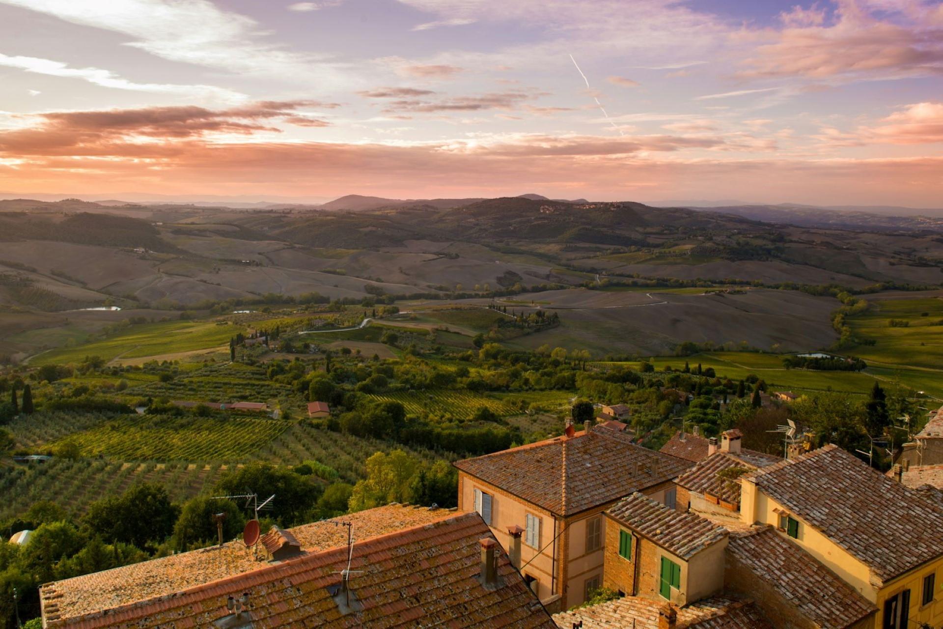 Fields in Montepulciano, Italy.