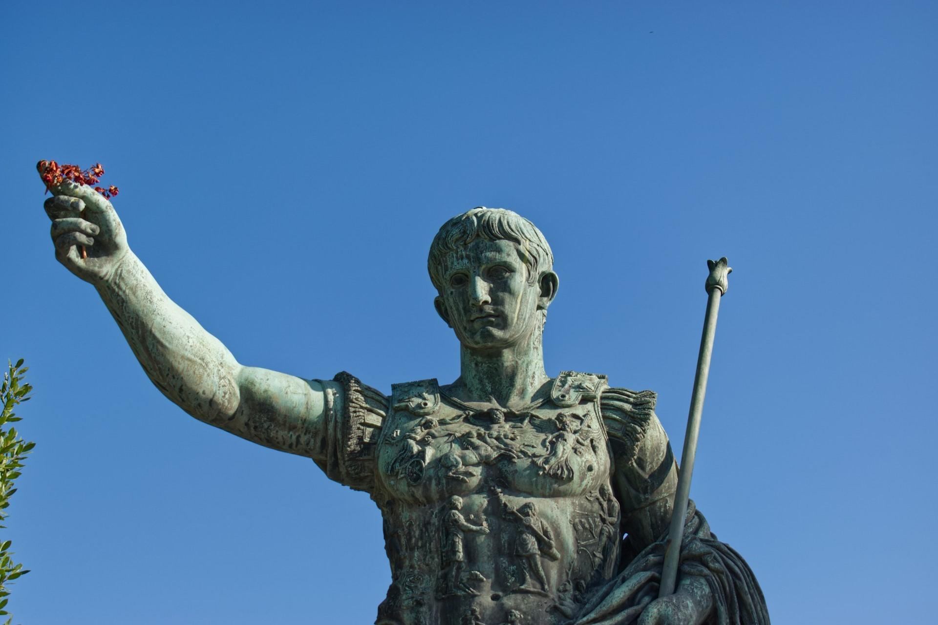 A statue of Julius Caesar in Italy.