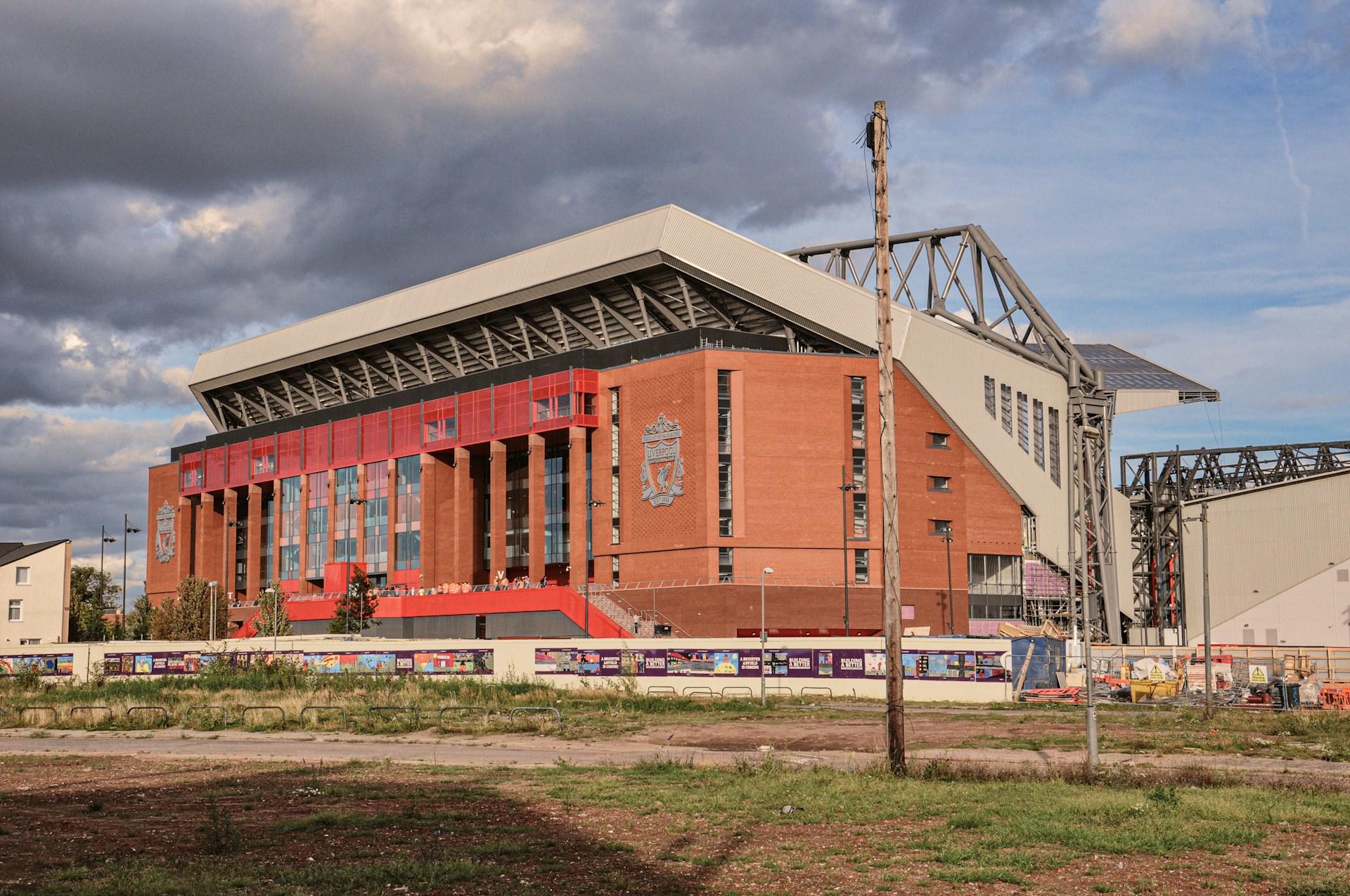 Anfield Stadium, Liverpool, UK.