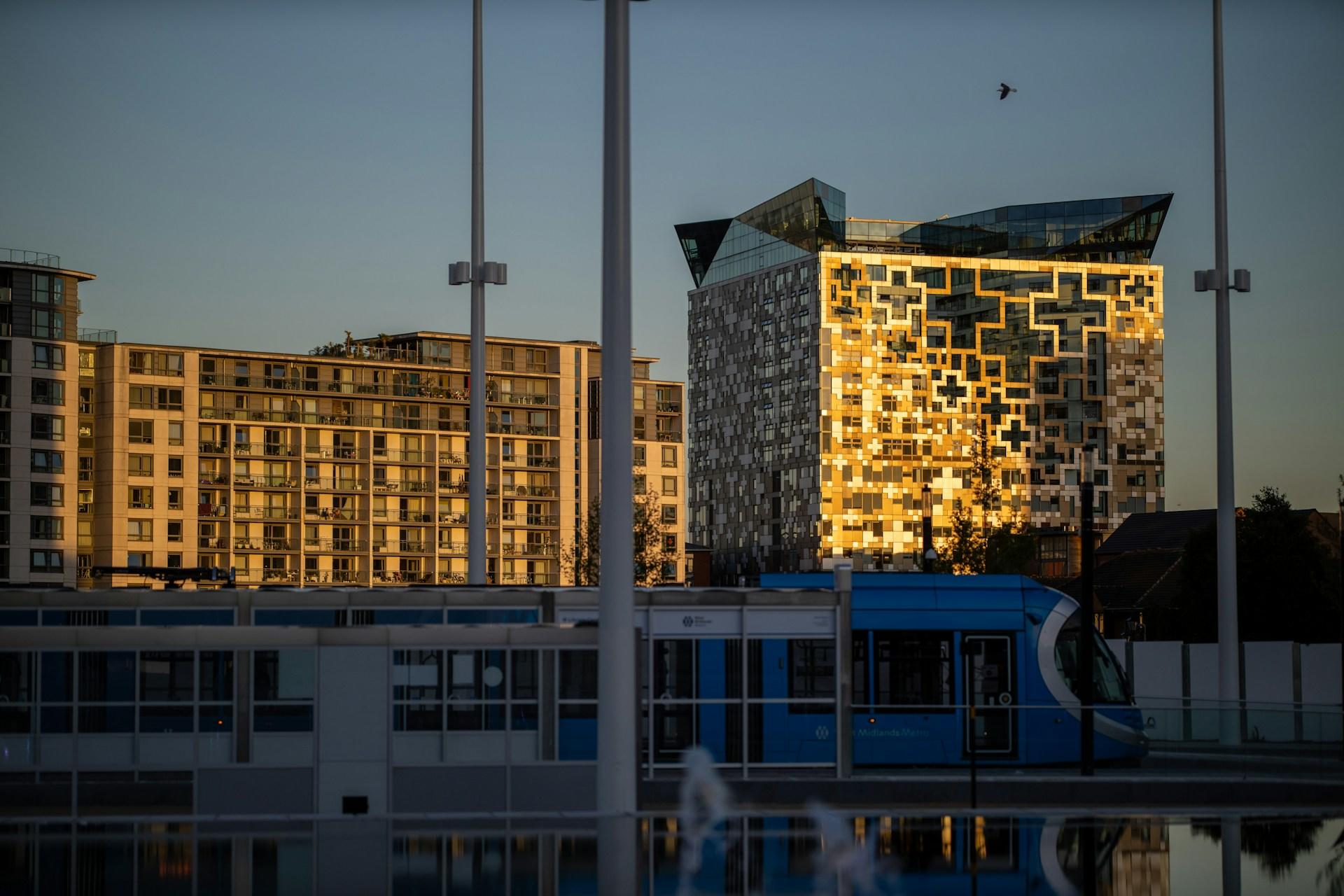 The skyline in Birmingham, UK.
