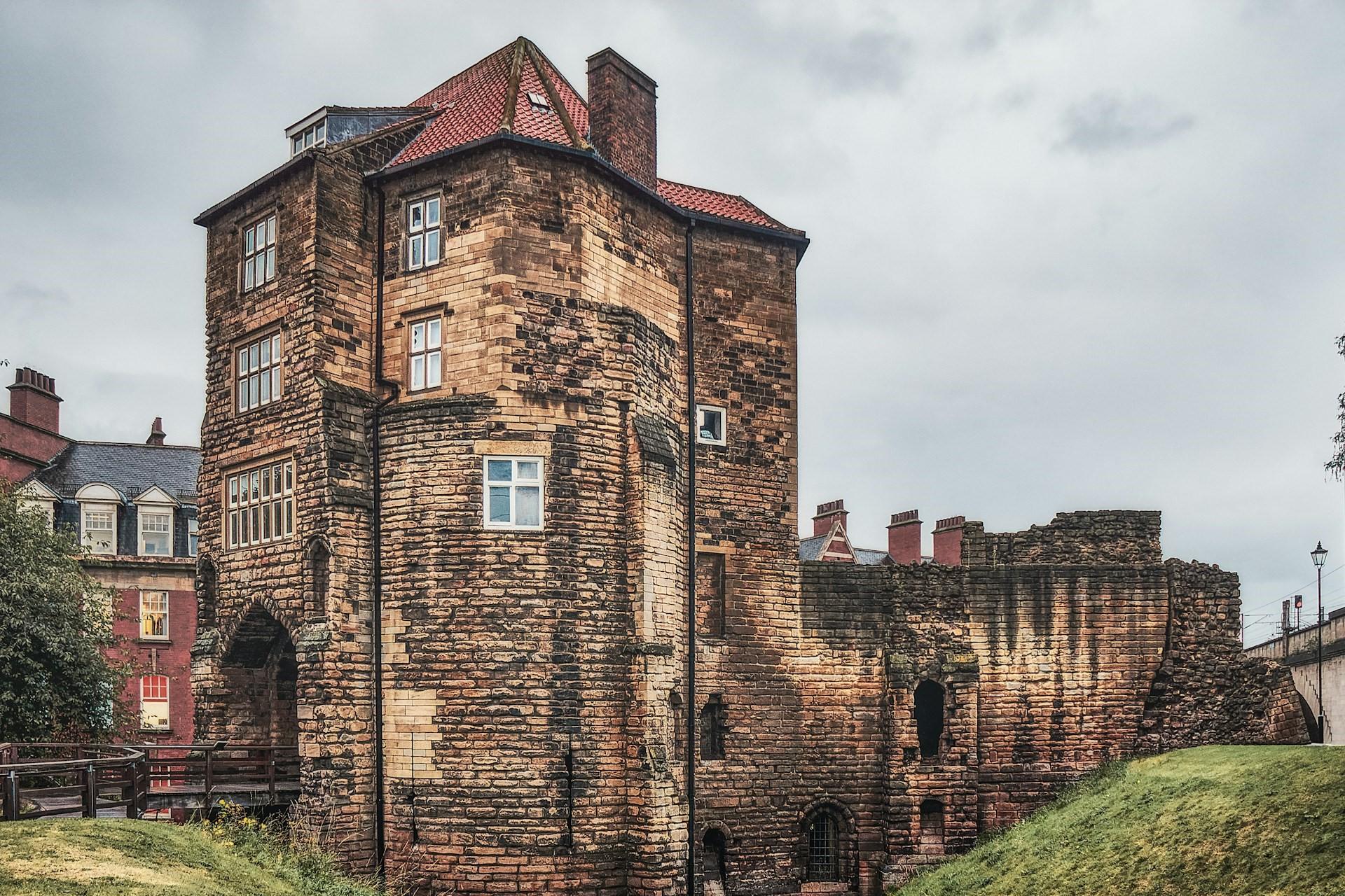 The castle gatehouse at Newcastle, UK.