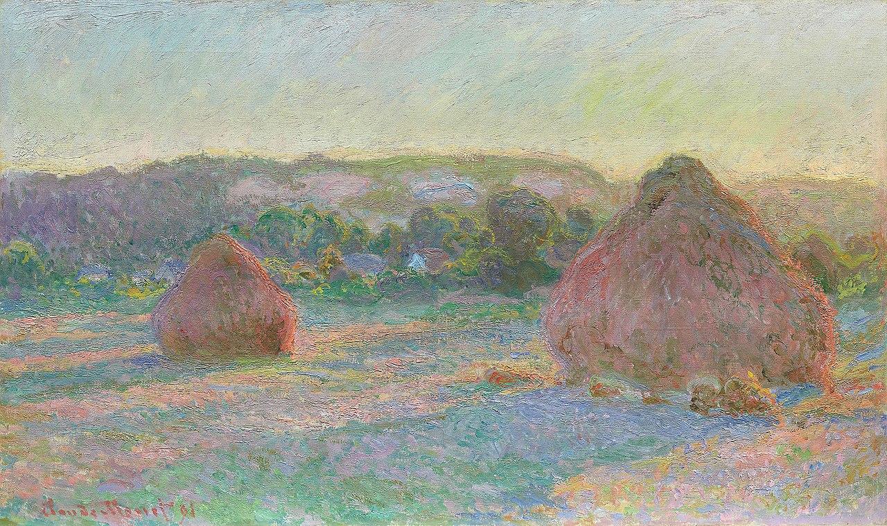"Wheatstacks, End of Summer" by Claude Monet