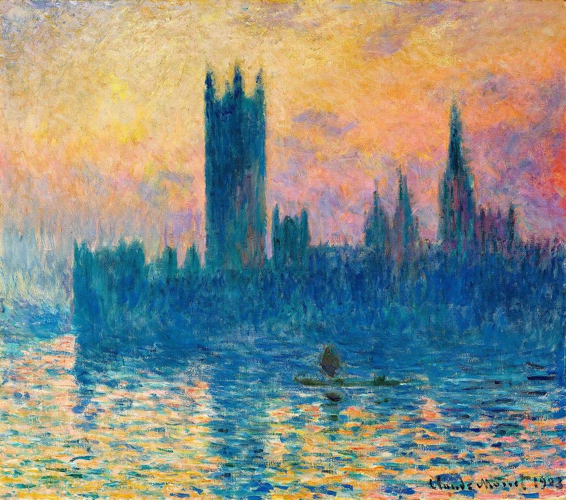 "The Houses of Parliament, sunset" by Claude Monet