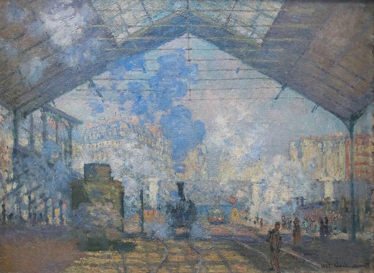 "The Saint-Lazare Train Station" by Claude Monet