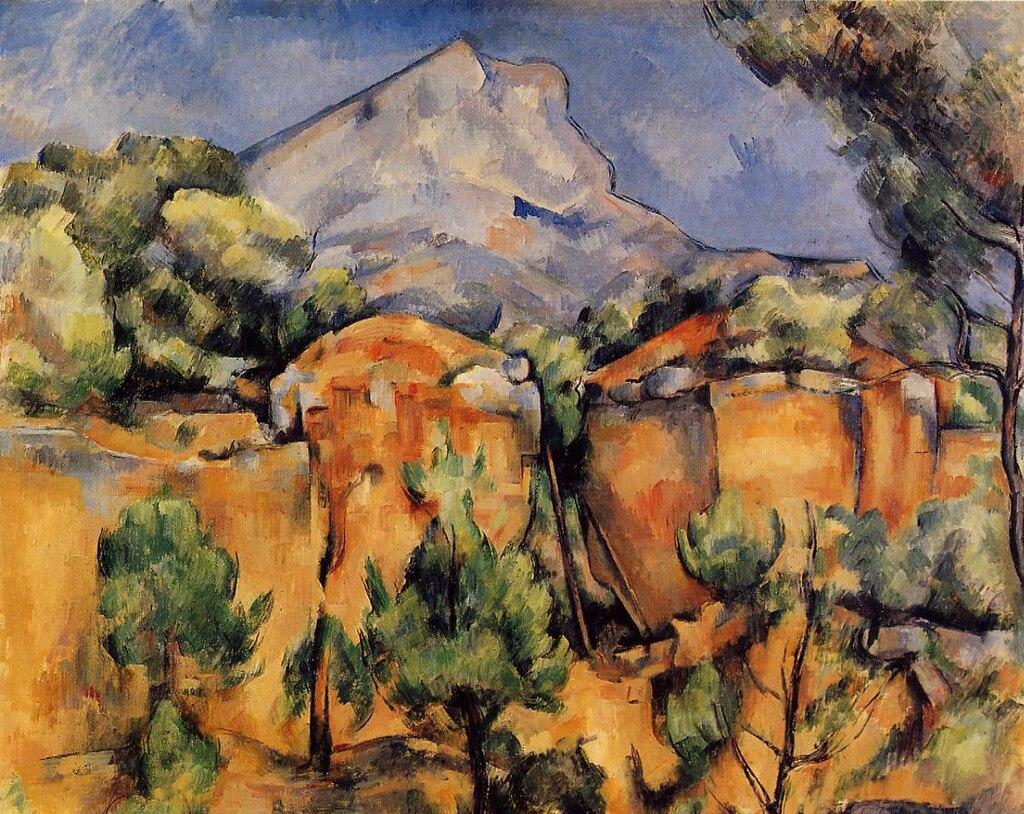 "Mont Sainte-Victoire Seen From The Bibemus Quarry" by Paul Cézanne