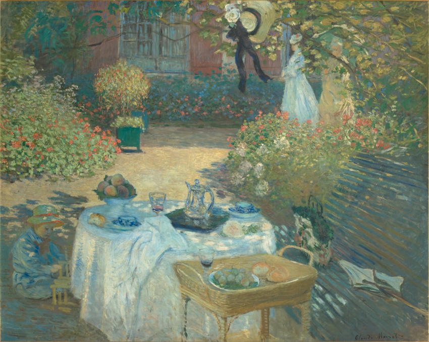 "The Lunch" by Claude Monet