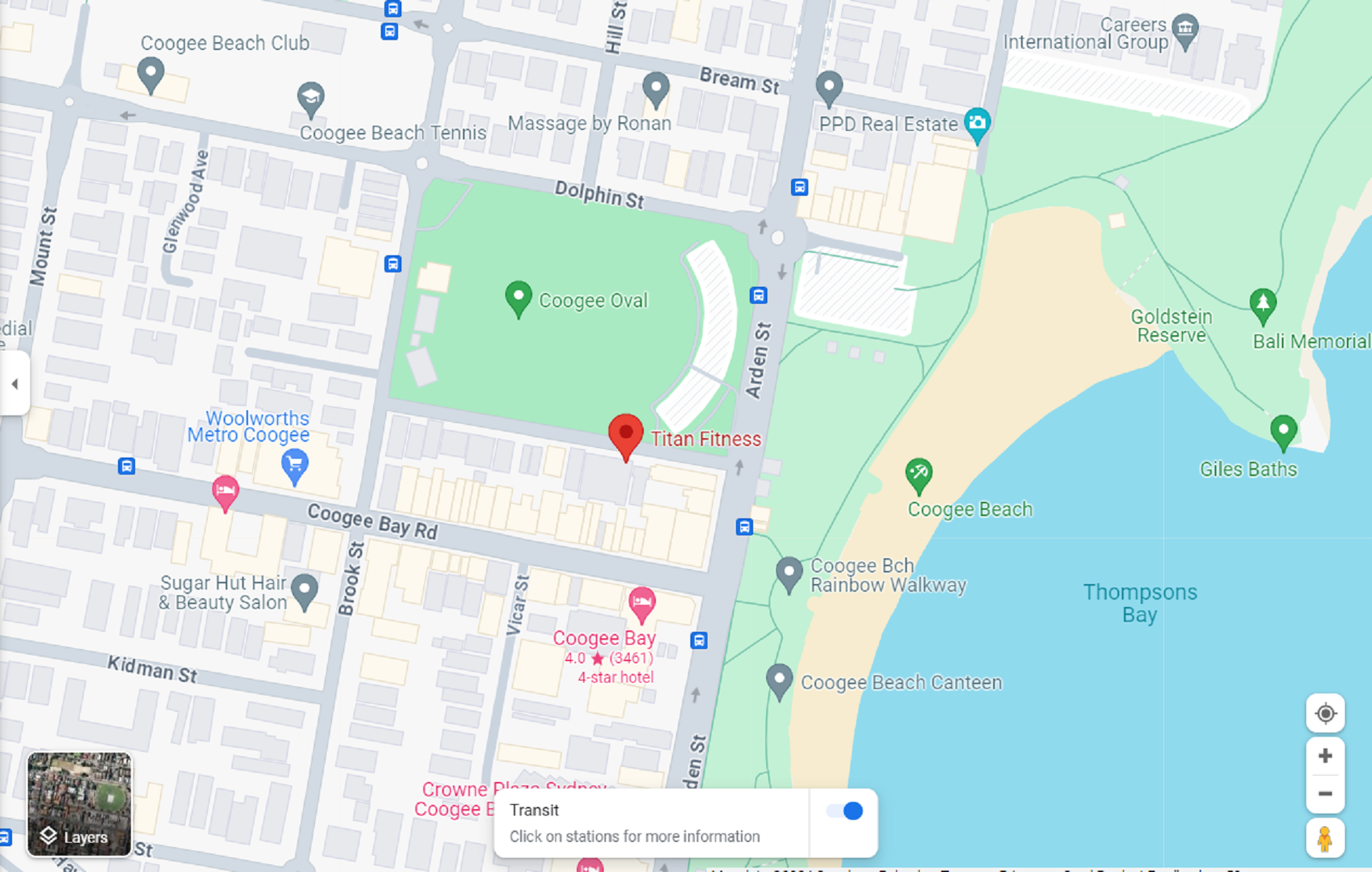 A map showing a location with a red marker.