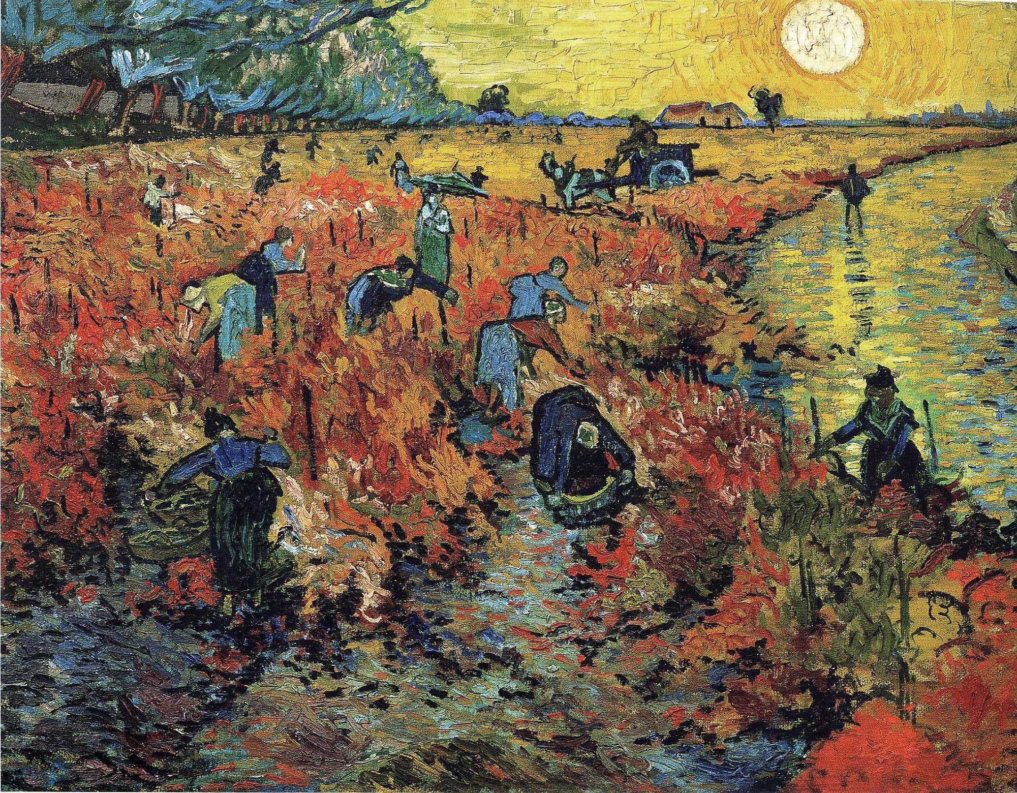 "The Red Vineyard" by Vincent van Gogh