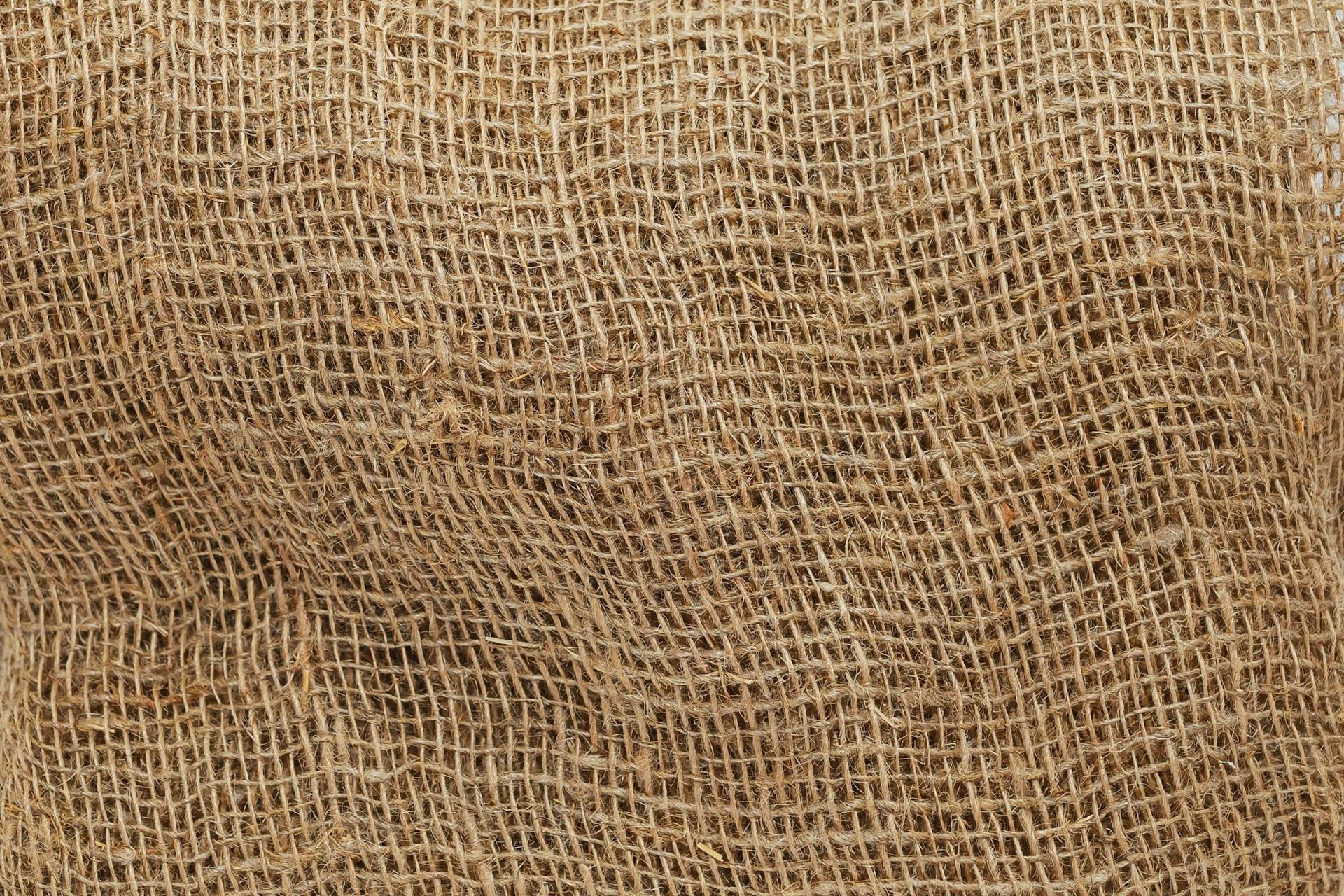 A closeup of burlap.