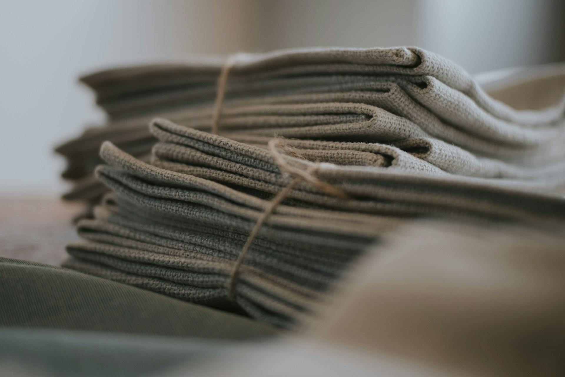 Various fabric samples.