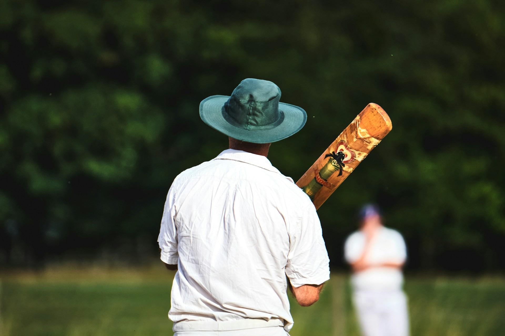 A cricket player.