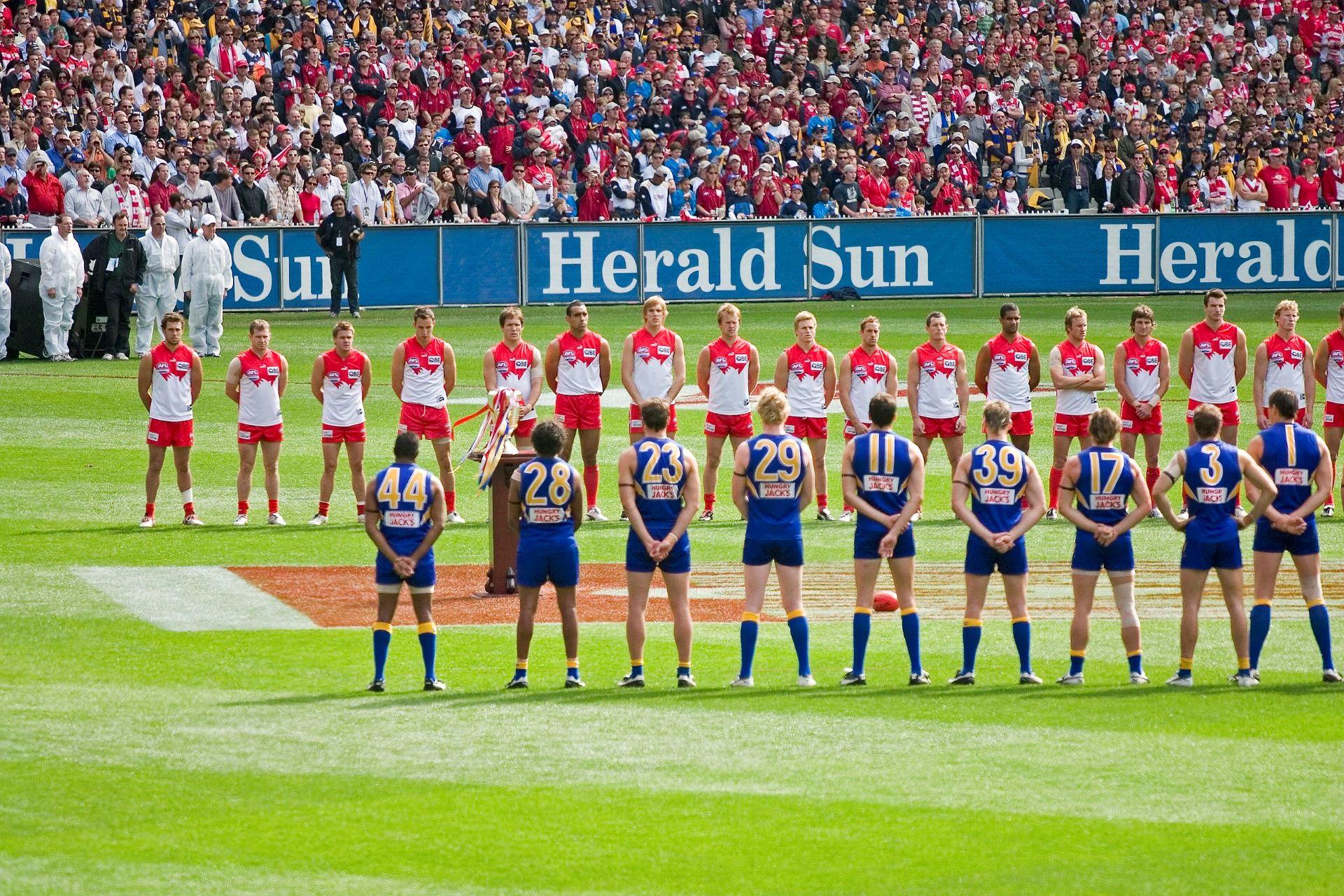 West Coast Eagles v. Sydney Swans.