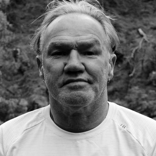 Black and white photo of Tony Birch
