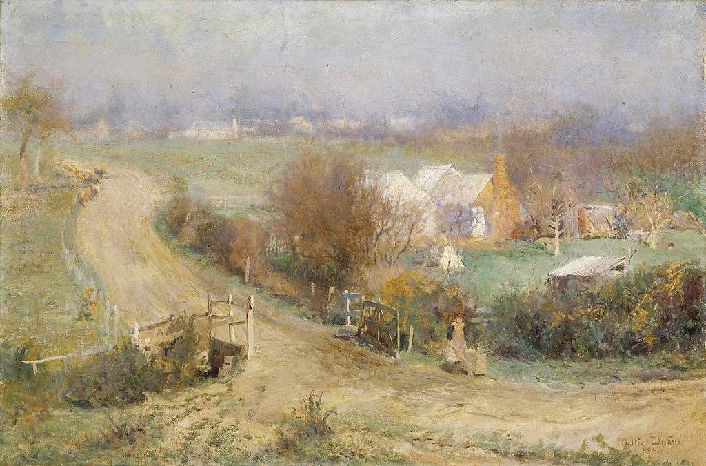 A Bright Winter's Morning (1894) by Walter Withers