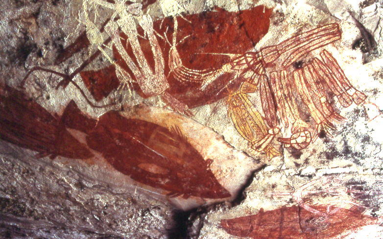 Aboriginal paintings, Kakadu National Park, Northern Territory, Australia