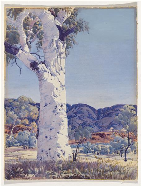 Ghost Gum (c. 1948) by Albert Namatjira