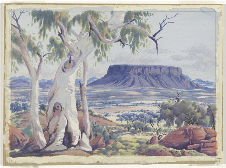 Mount Connor near Musgrave Ranges by Albert Namatjira