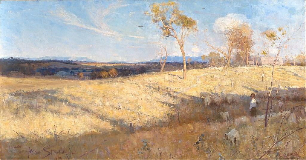 Golden summer, Eaglemont (1889) by Arthur Streeton