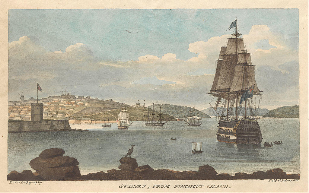 Sydney from Pinchgut Island (1826) by Augustus Earle