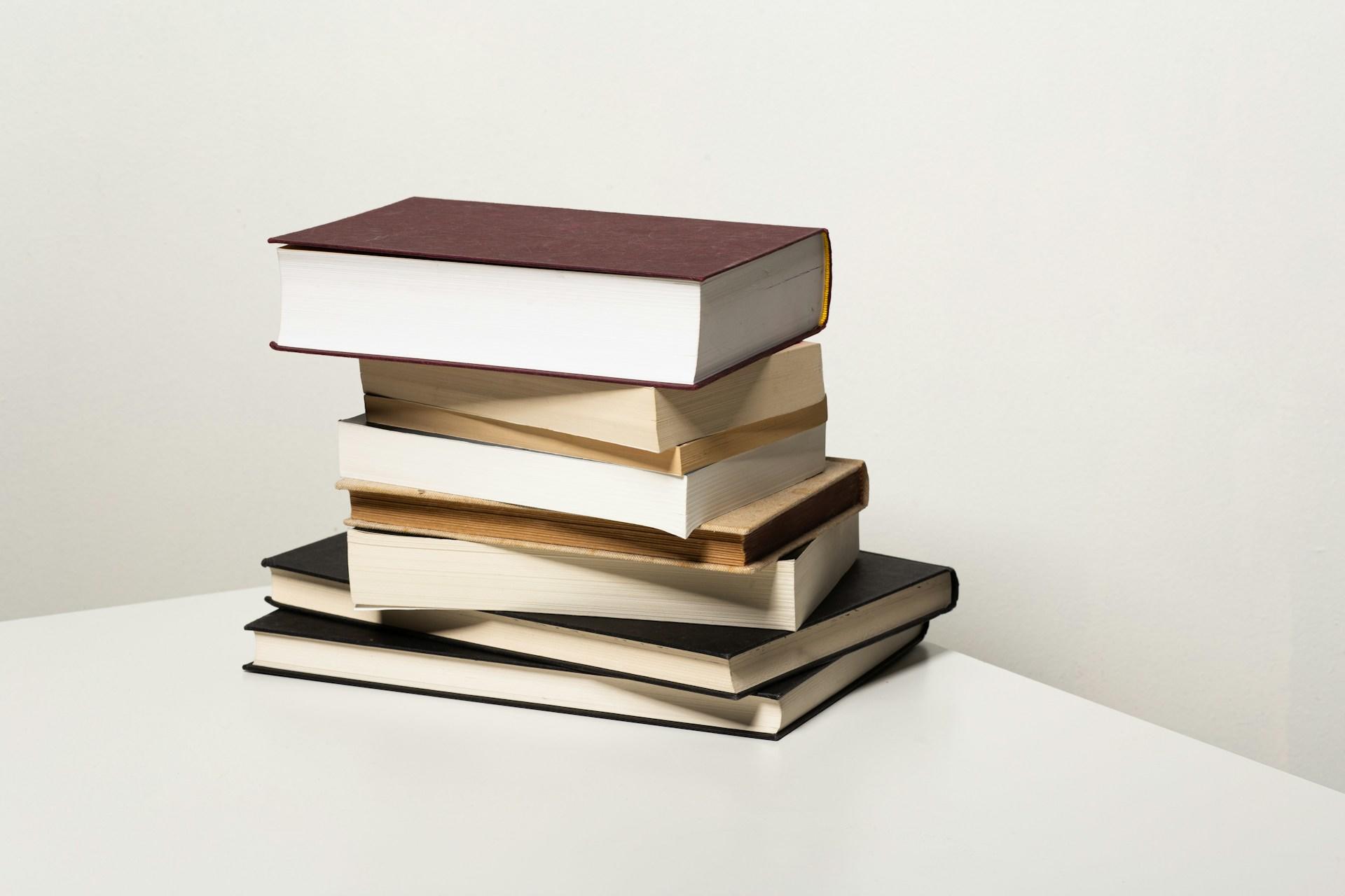 A stack of books