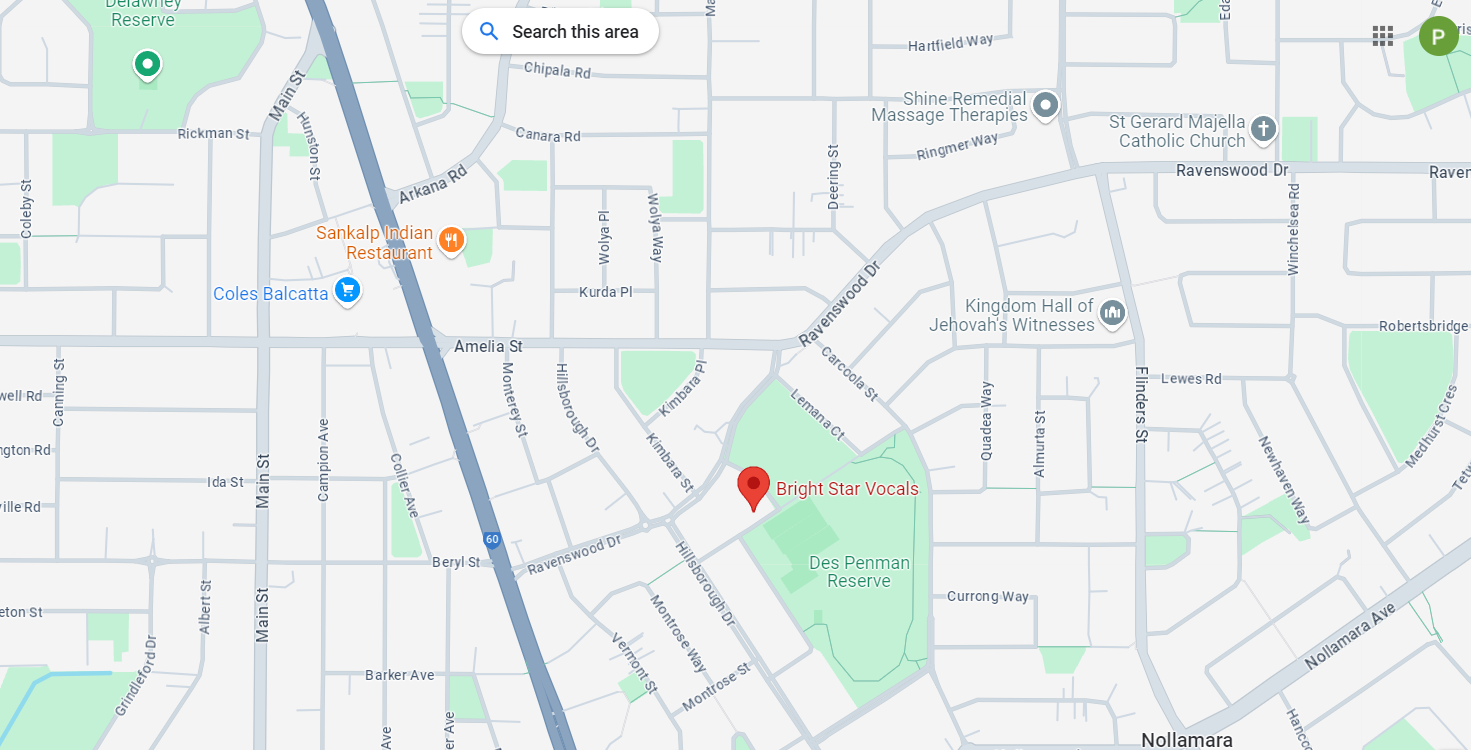 A map with a red pin showing a location.