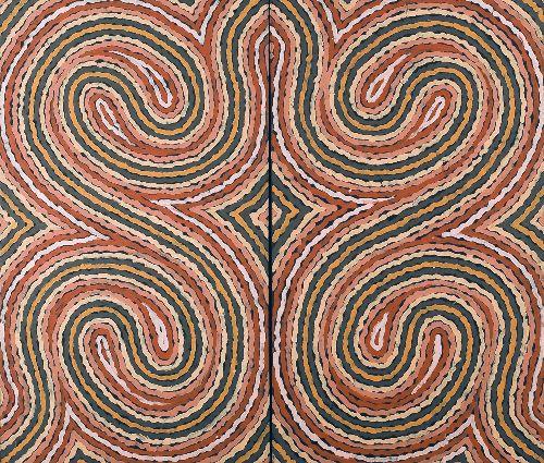 Worm Dreaming (1999) by Clifford Possum Tjapaltjarri
