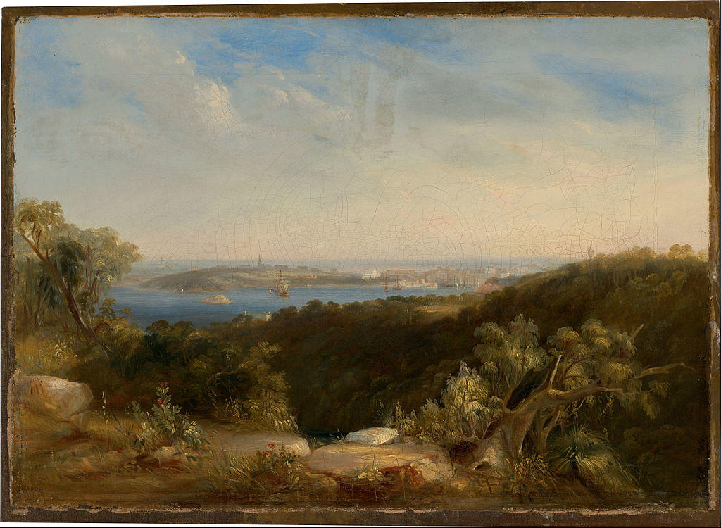 View of Sydney Harbour showing Sydney Cove (c. 1850) by Conrad Martens