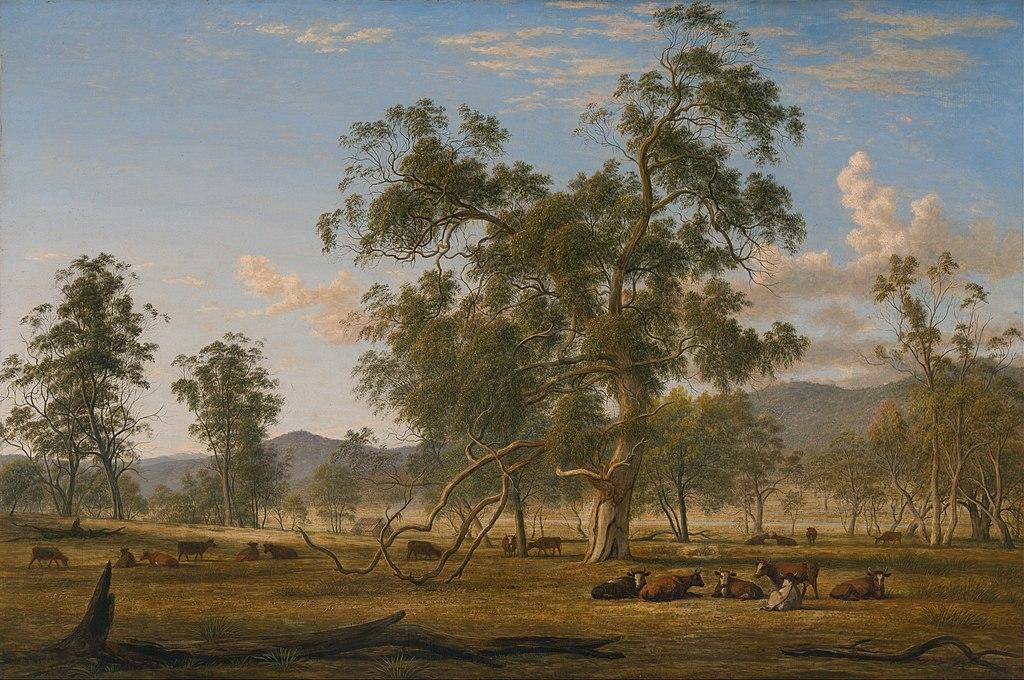 Patterdale landscape with cattle (c. 1833) by John Glover