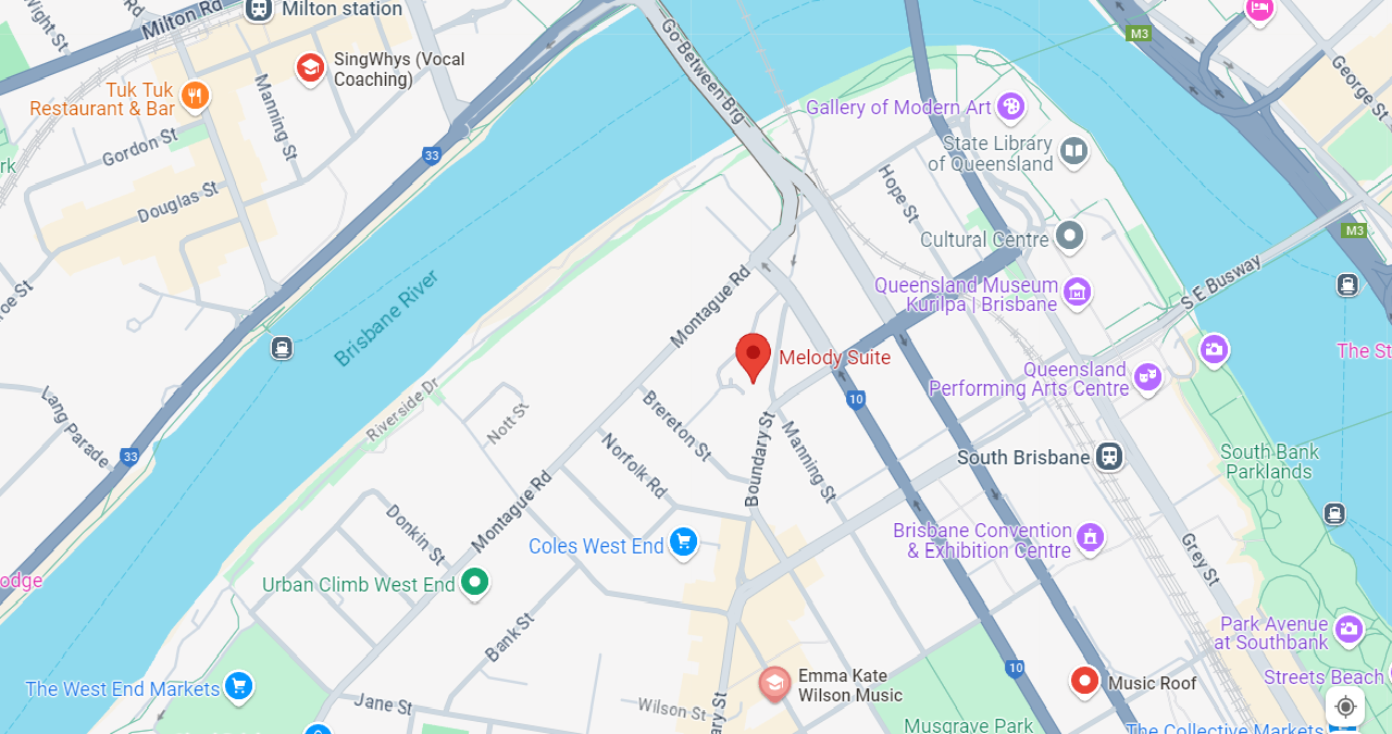 A map with a red marker to show a location. 